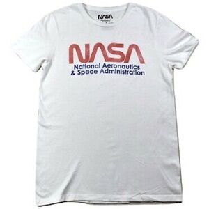 NASA short sleeve white tshirt
